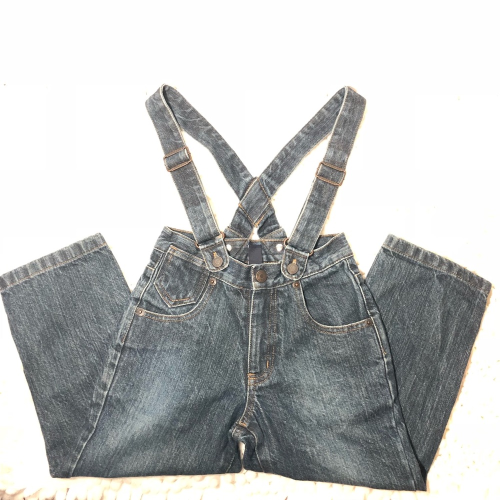 Baby Gap boys Toddler 3yrs dark wash jean overalls
